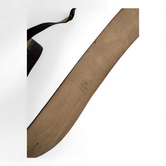 Cesare Attolini Brown Alligator Belt Size 44 110cm (NEEDS REPAIR) - Picture 10 of 11